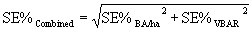 Combined SE% Equation